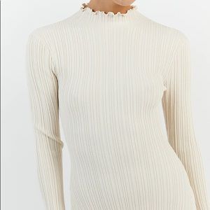 Dissh Taylor Ivory Knit Midi Dress